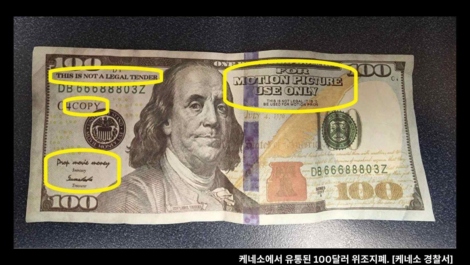 위조 100달러 지폐 유통 경고… 소상공인들 주의 당부 - Newswave25 | 뉴스웨이브25 신문사