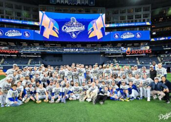 TORONTO, ONTARIO - NOVEMBER 2: World Series Game 7 between the Los Angeles Dodgers and Toronto Blue Jays at Rogers Centre on Sunday, November 2, 2025 in Toronto, Ontario. (Jon SooHoo/Los Angeles Dodgers)