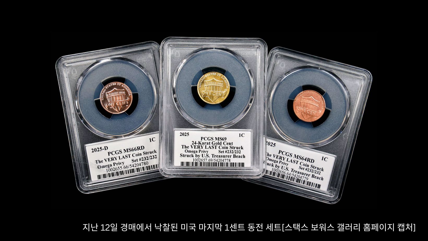 마지막 페니…올해 찍은 1센트 동전 232세트1천676만 달러에 팔려 - Newswave25 | 뉴스웨이브25 신문사