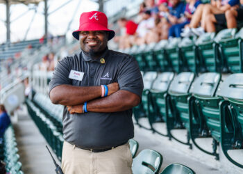 ATLANTA, GA - SEPTEMBER 13: Bam Ellis against the Philadelphia Phillies at Truist Park on September 13, 2026 in Atlanta, Georgia. (Photo by Matthew Grimes Jr./Atlanta Braves/Getty Images)